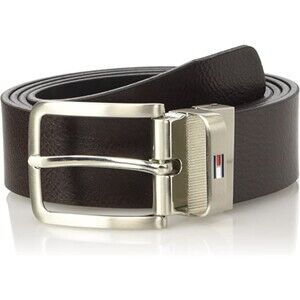Reversible and Shortenable Leather Belt - Tommy Hilfiger Sz M